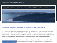 Tablet Screenshot of offshoreadventuressamoa.com